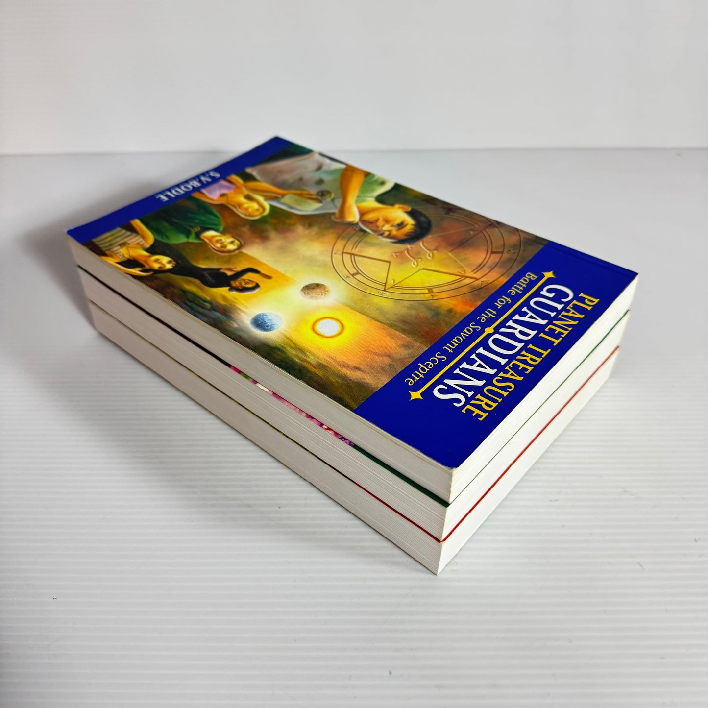 S.V. Bodle Planet Treasure Guardians Book Bundle x 3 : Battle for the Savant Sceptre, Hunt for the Emberteller, Secret of the Stolen Scripts (3106)