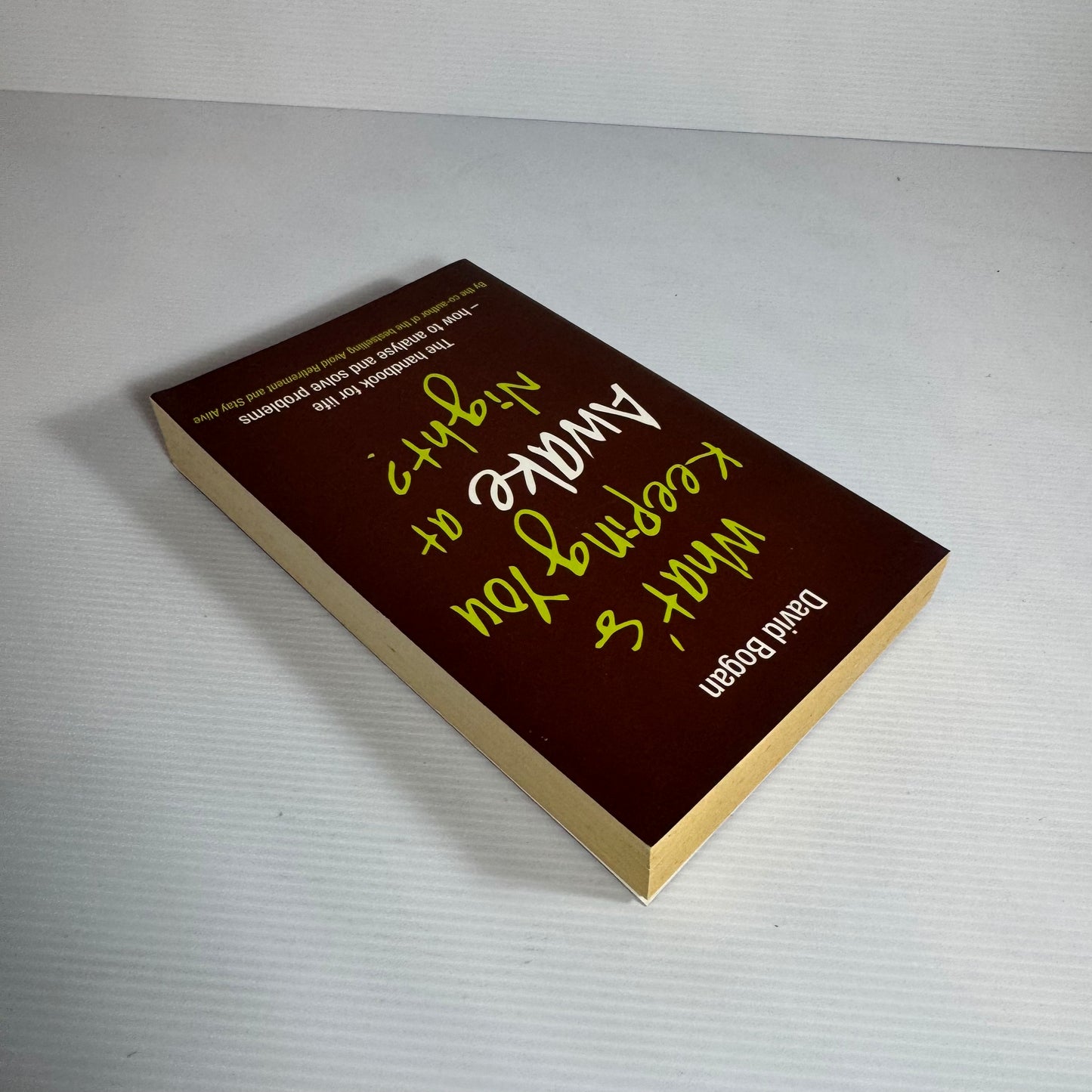 What's Keeping You Awake At Night? The Handbook for Life - How to Analyse and Solve Problems - David Bogan