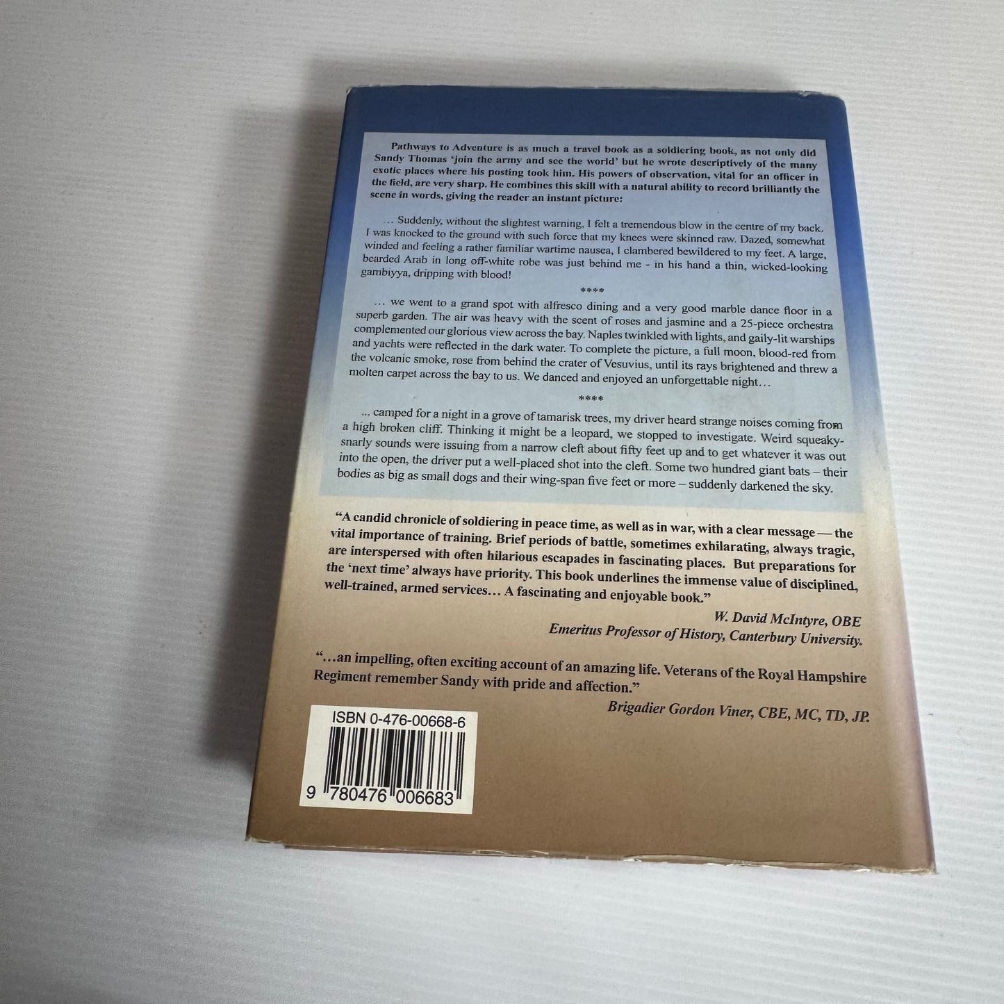 Pathways To Adventure - W.B. Sandy Thomas (Signed Inscription By Author First Edition 2004)