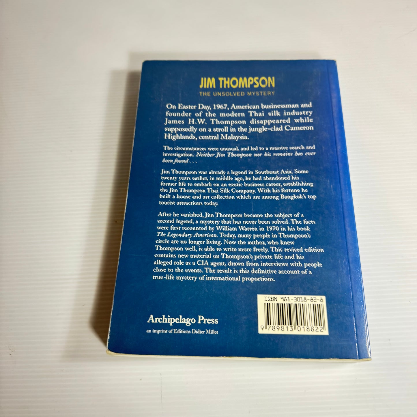 Jim Thompson The Unsolved Mystery - William Warren
