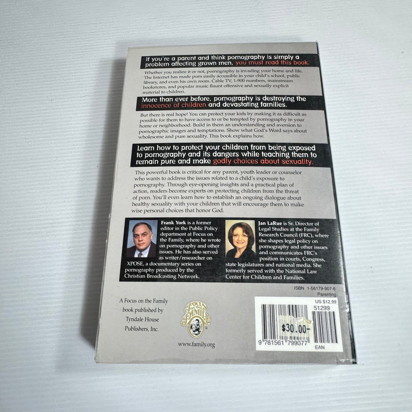 Protecting Your Child In An X-Rated World : What You Need to Know to Make a Difference - Frank York & Jan LaRue
