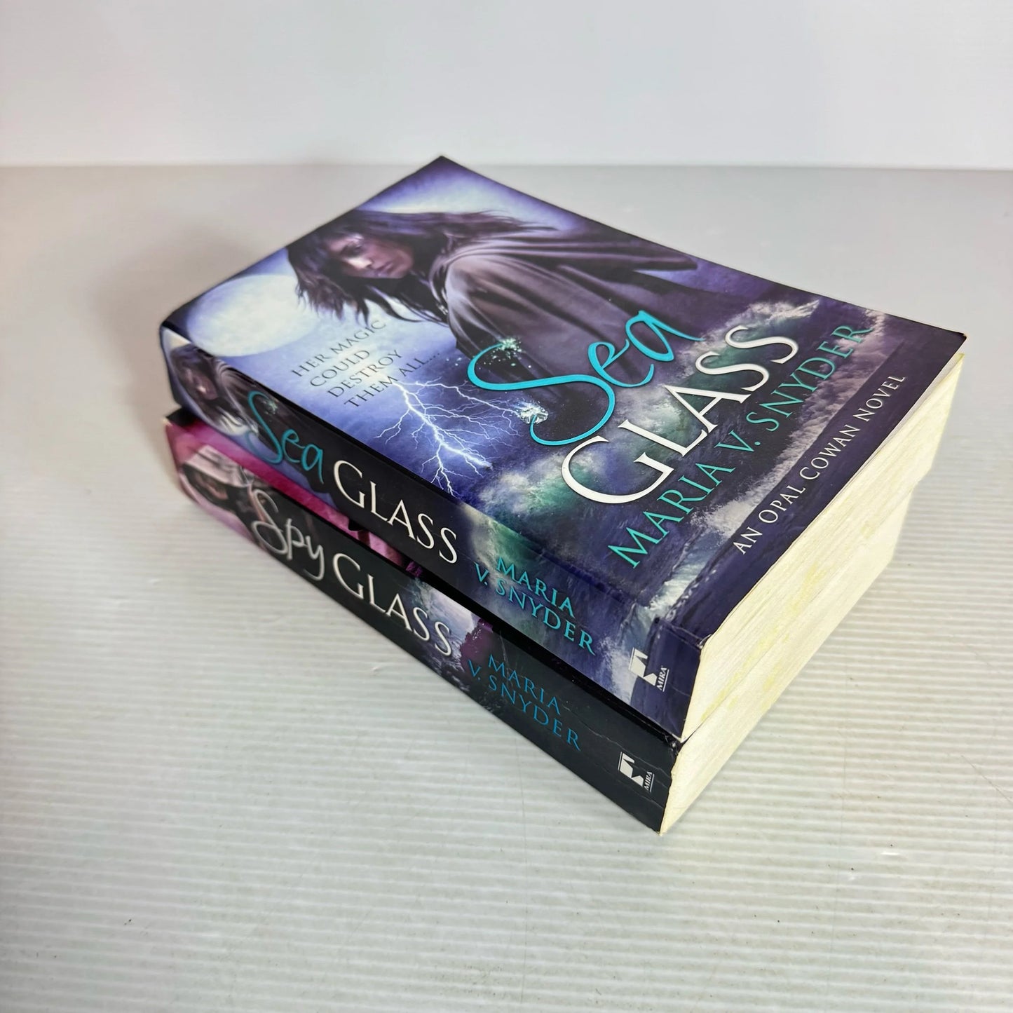 Maria V. Snyder - Opal Cowan Series Book Bundle x 2 Books : Sea Glass & Sea Spy (2121)