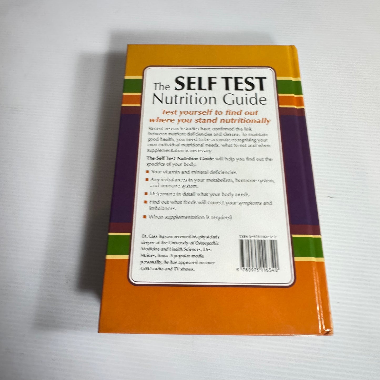 The Self Test Nutrition Guide - Dr Cass Ingram with Judy Kay Gray, M.S.