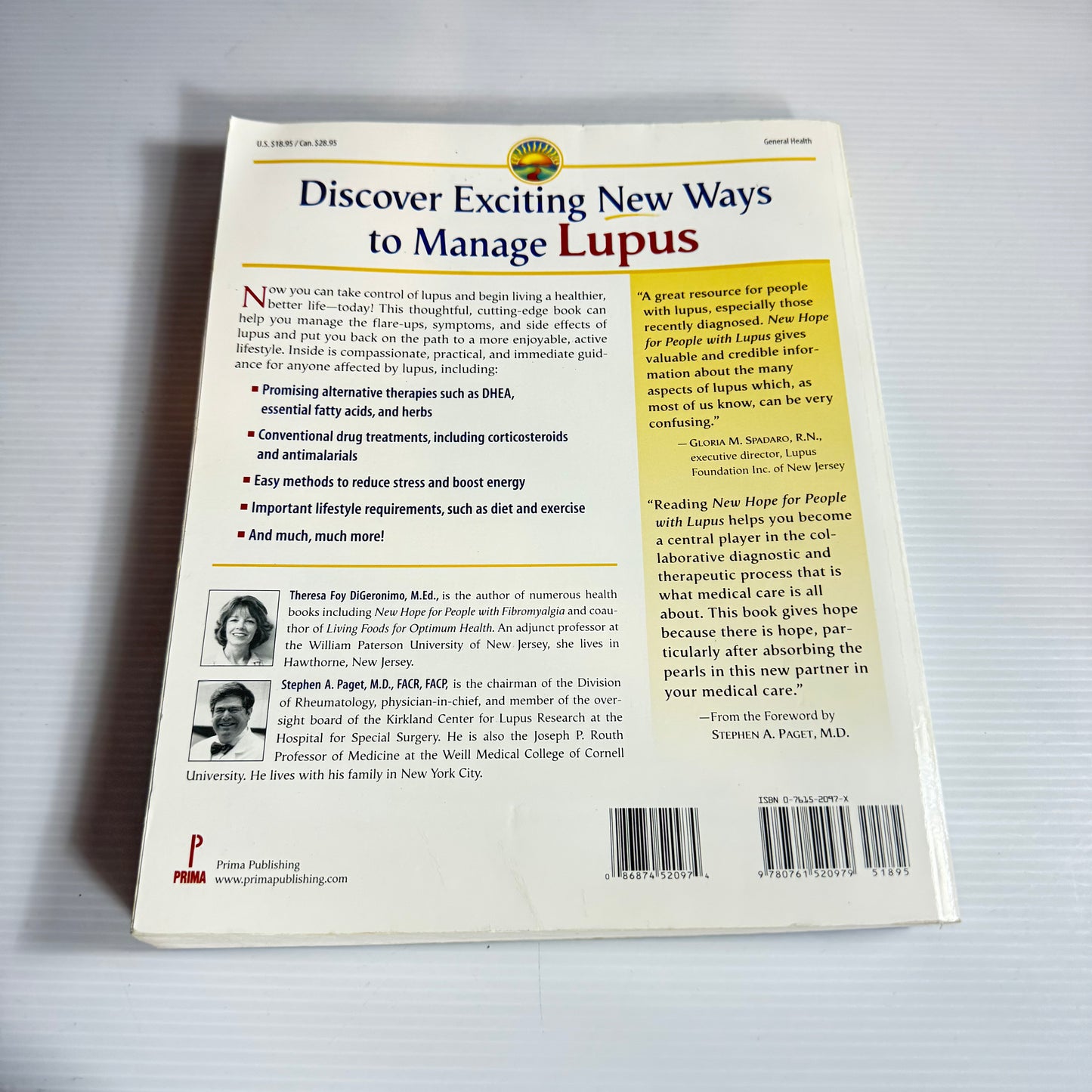 New Hope for People With Lupus - Theresa Foy DiGeronimo, M.Ed.