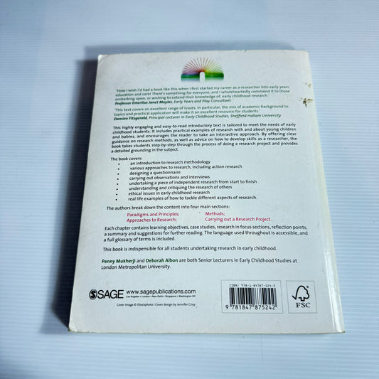 Research Methods In Early Childhood : An Introductory Guide - Penny Mukherji and Deborah Albon