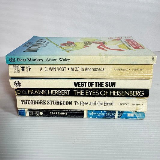 Science Fiction Book Bundle x 6 Books : Various Authors (Vintage 1953-1981) (2119)