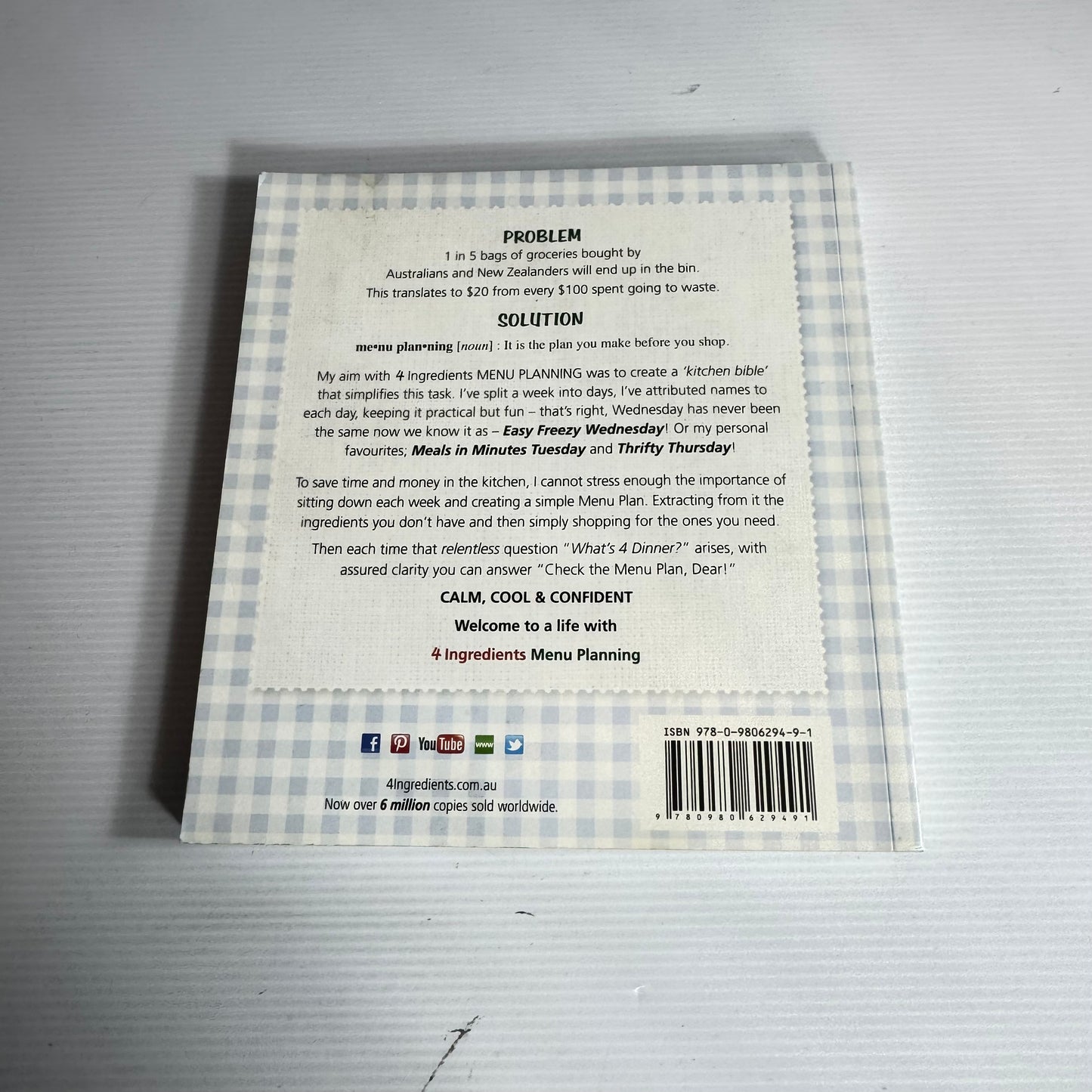 4 Ingredients Menu Planning - Kim McCosker