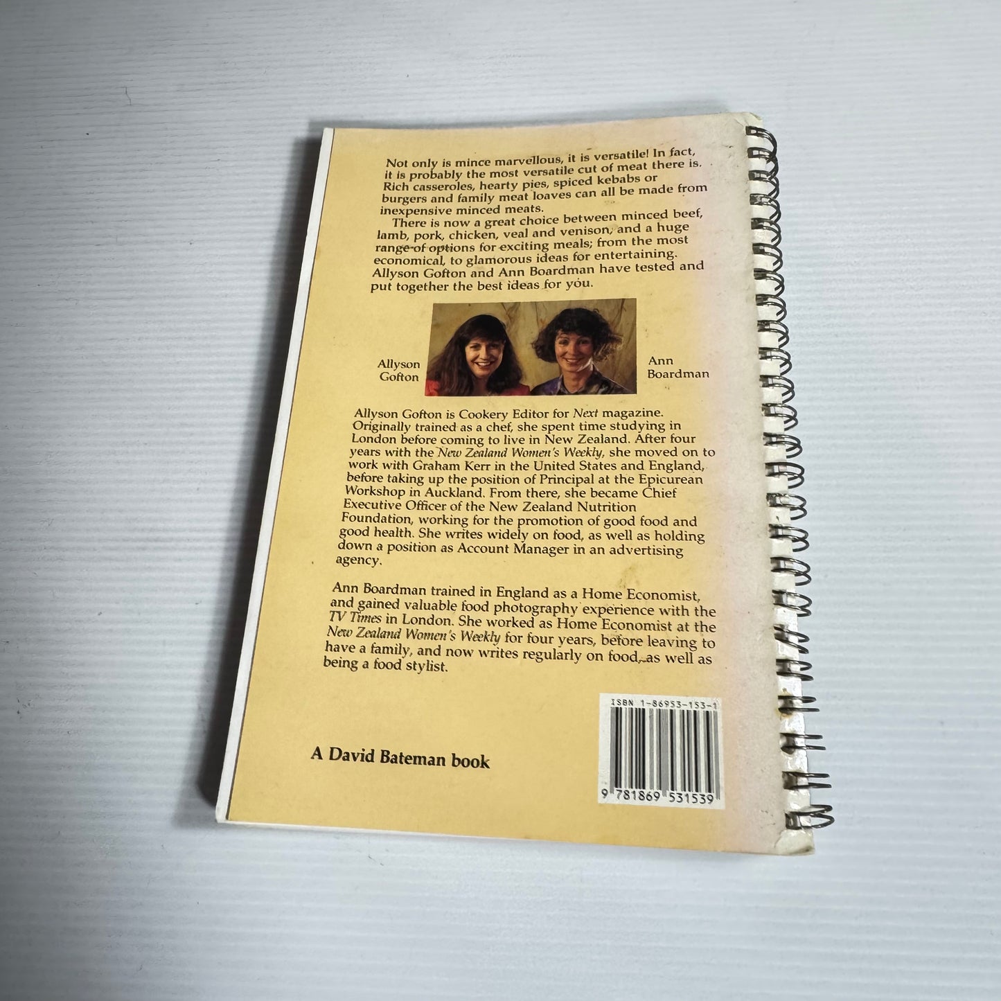 Marvellous Mince The New Zealand Way - Allyson Gofton & Ann Boardman (Vintage 1993)