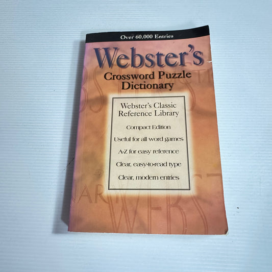 Webster's Crossword Puzzle Dictionary