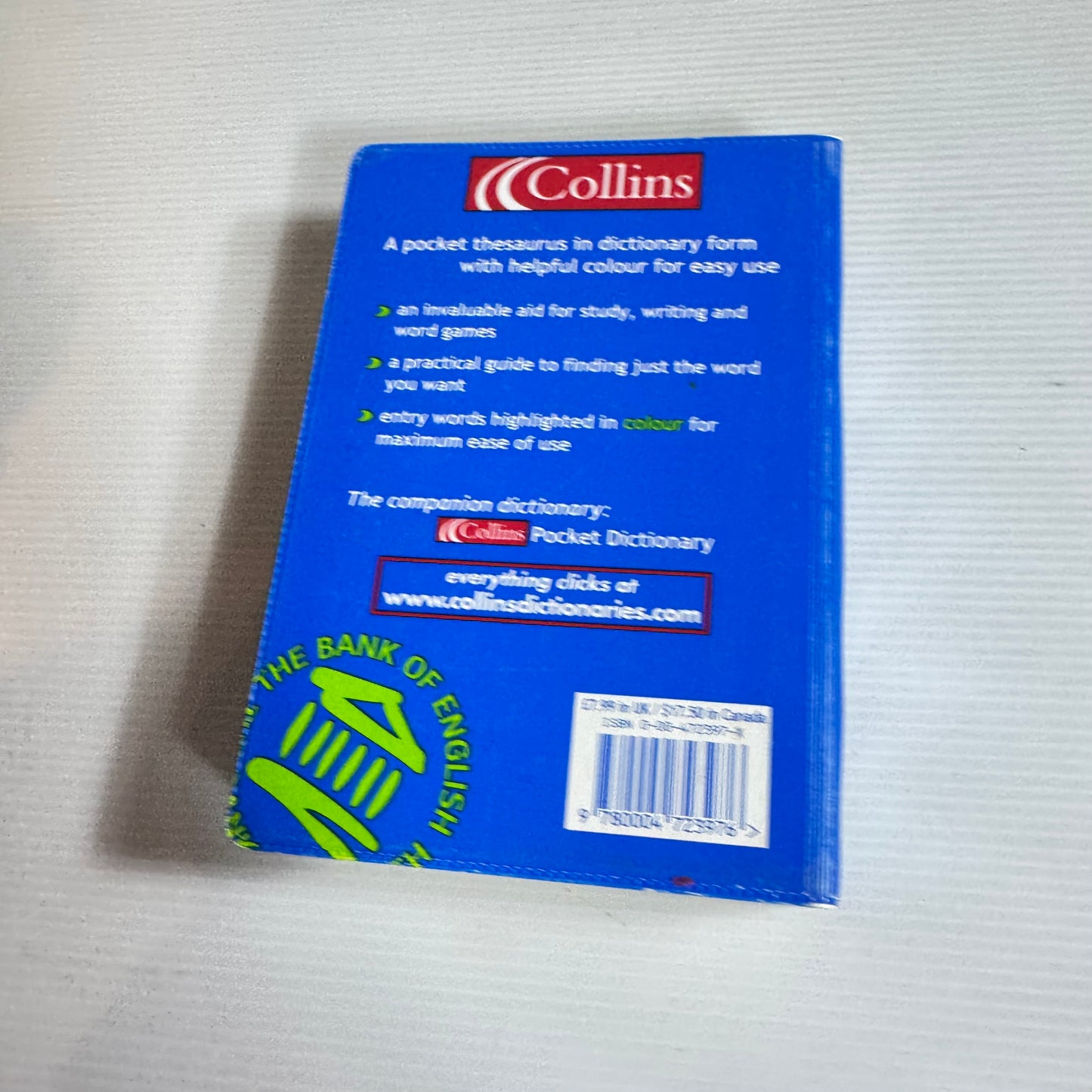 Collins Pocket Thesaurus (In Colour)