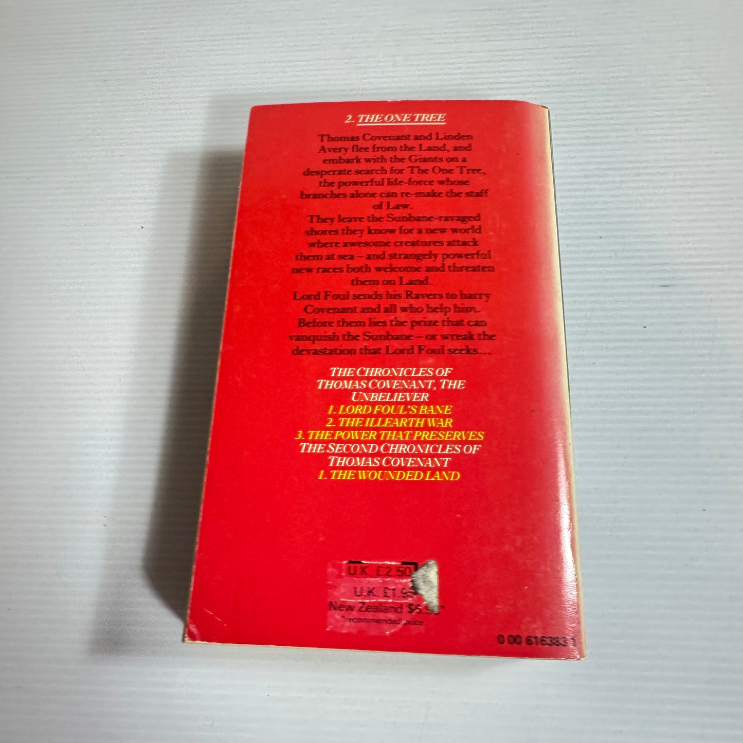 The One Tree : The Second Chronicles Of Thomas Covenant - Stephen Donaldson (Vintage 1982)