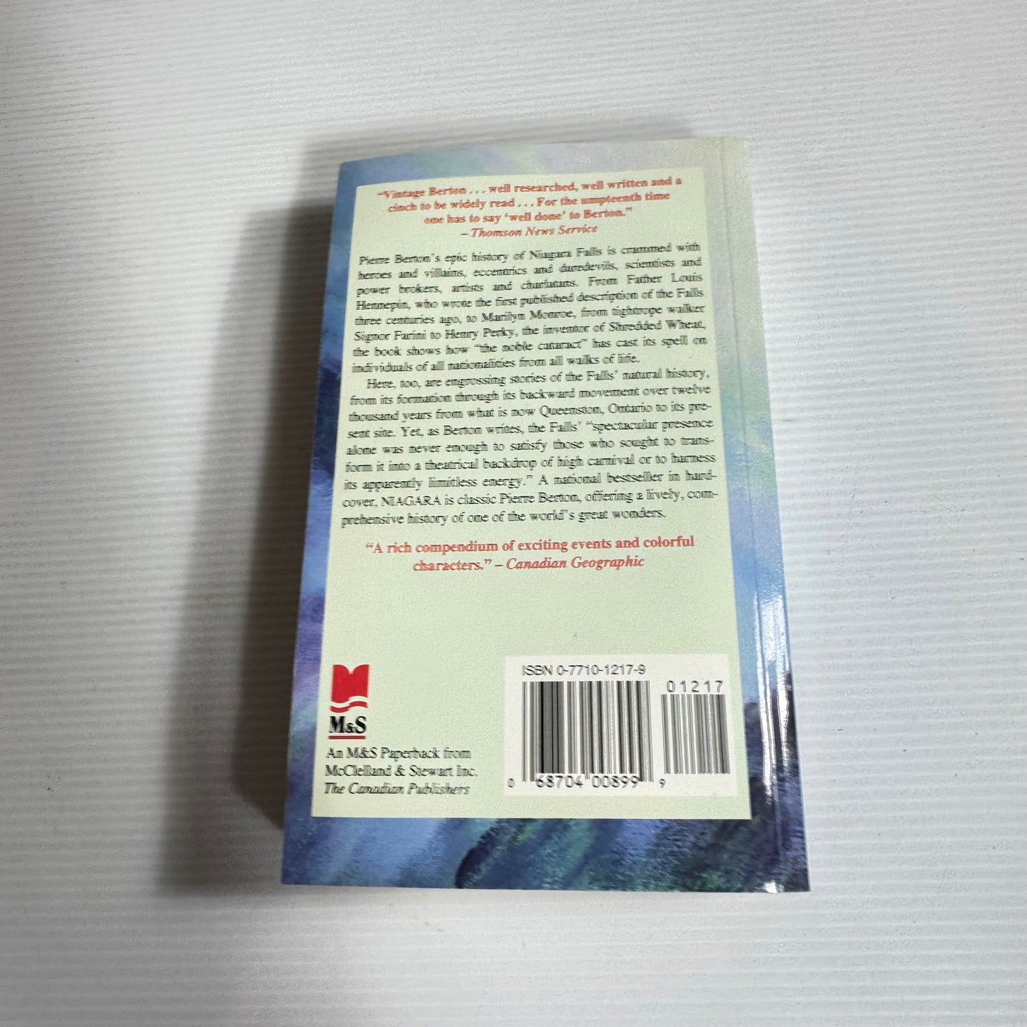 Niagara : A History Of The Falls - Pierre Berton