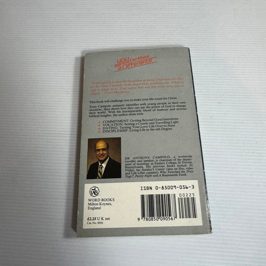 You Can Make A Difference  - Tony Campolo (Vintage 1987)