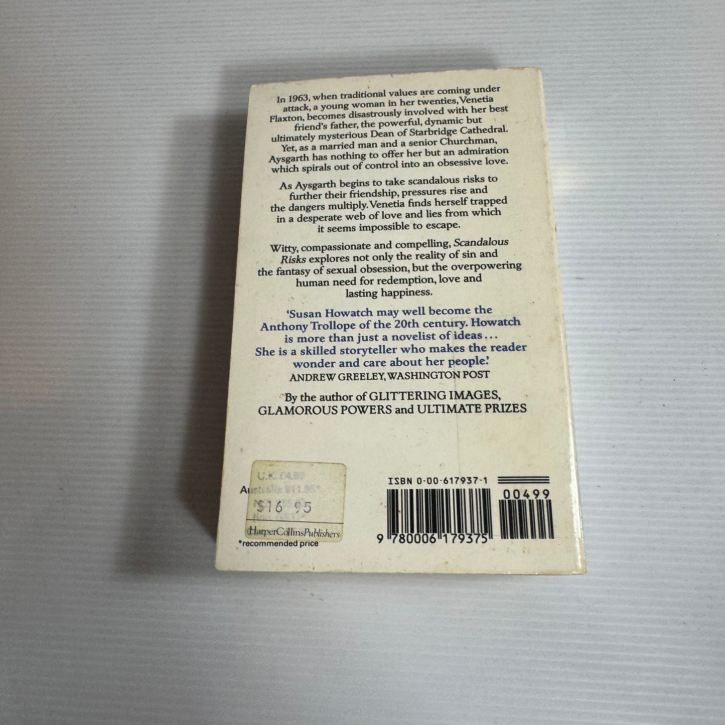 Scandalous Risks - Susan Howatch (Vintage 1991)