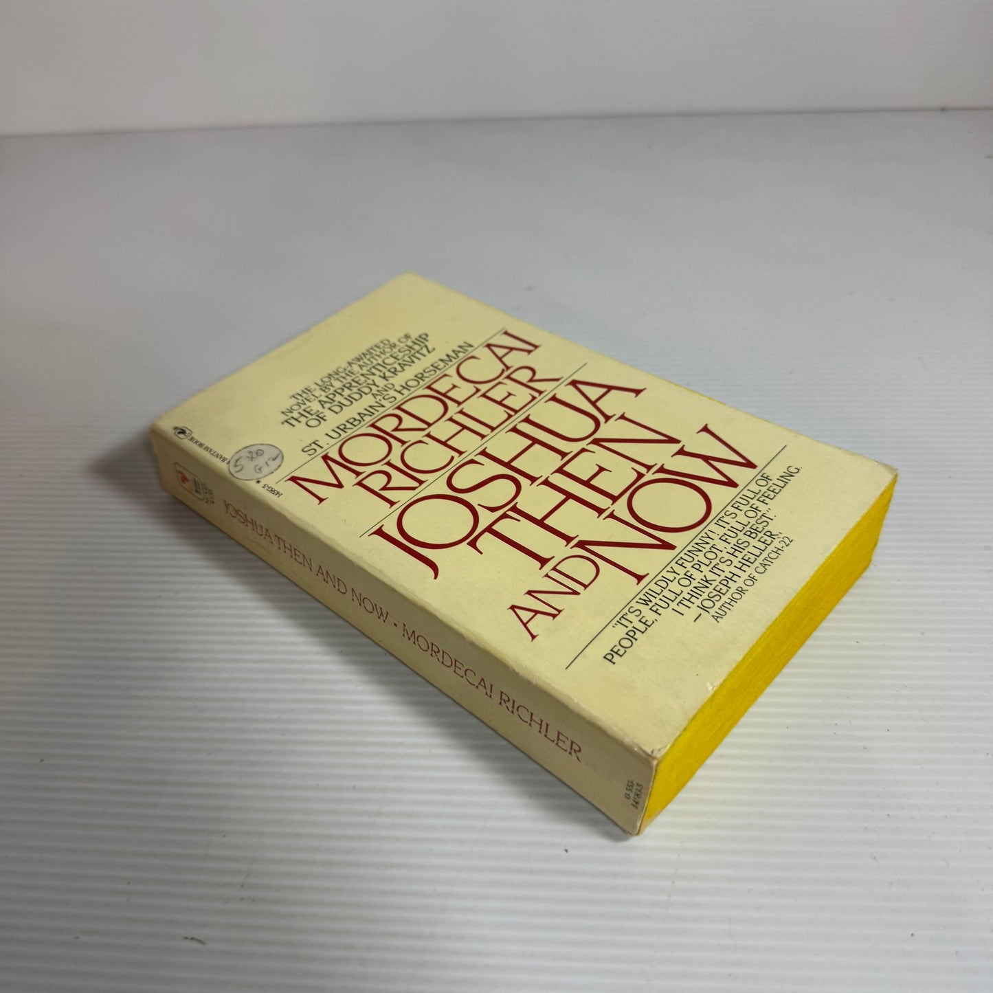 Joshua Then And Now - Mordecai Richler (Vintage 1981)