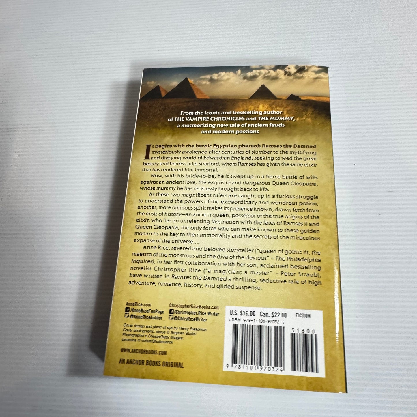 Ramses The Damned : The Passion of Cleopatra - Anne Rice & Christopher Rice (New)