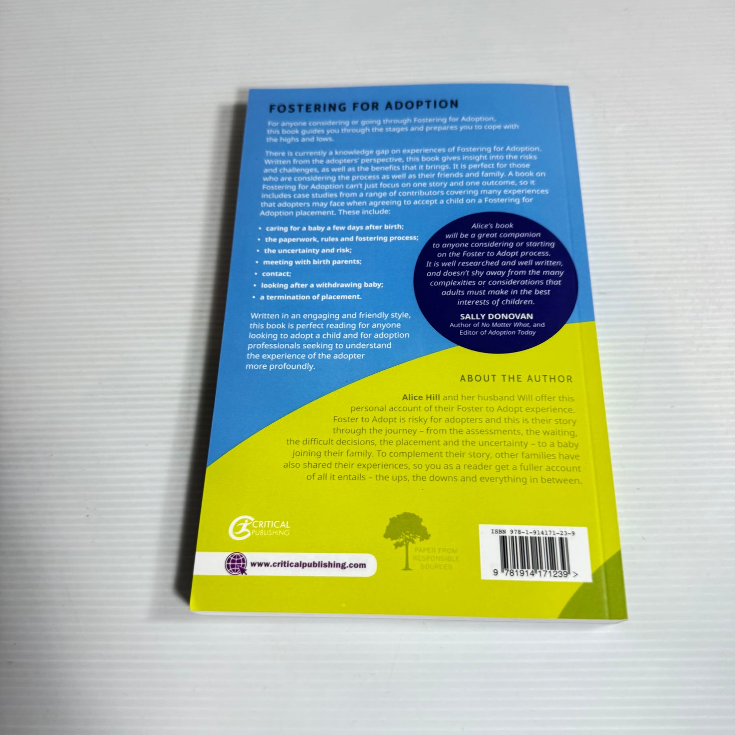 Fostering For Adoption : Our story and Stories of Others - Alice Hill (New)