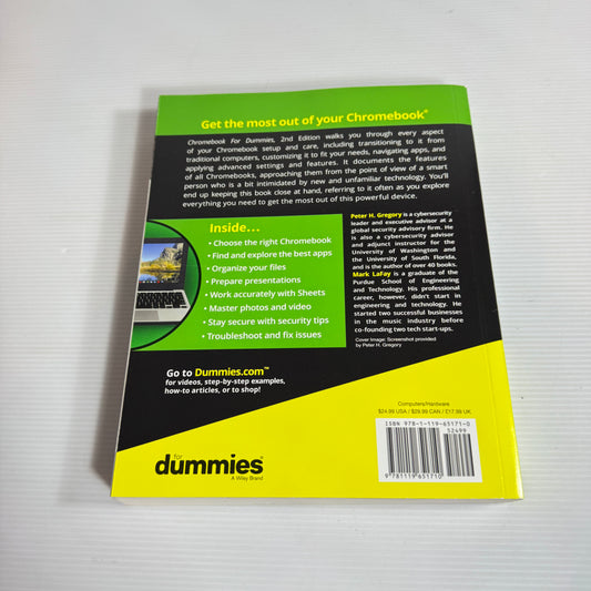 Chromebook for Dummies - Peter H. Gregory (New)
