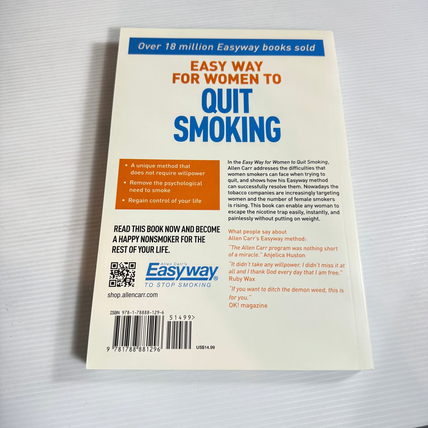 Allen Carr's Easy Way For Women To Quit Smoking (New)