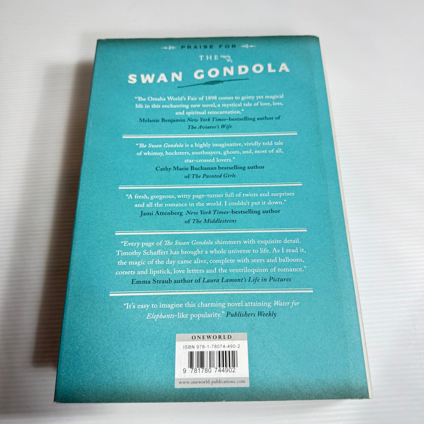 The Swan Gondola - Timothy Schaffert (New)