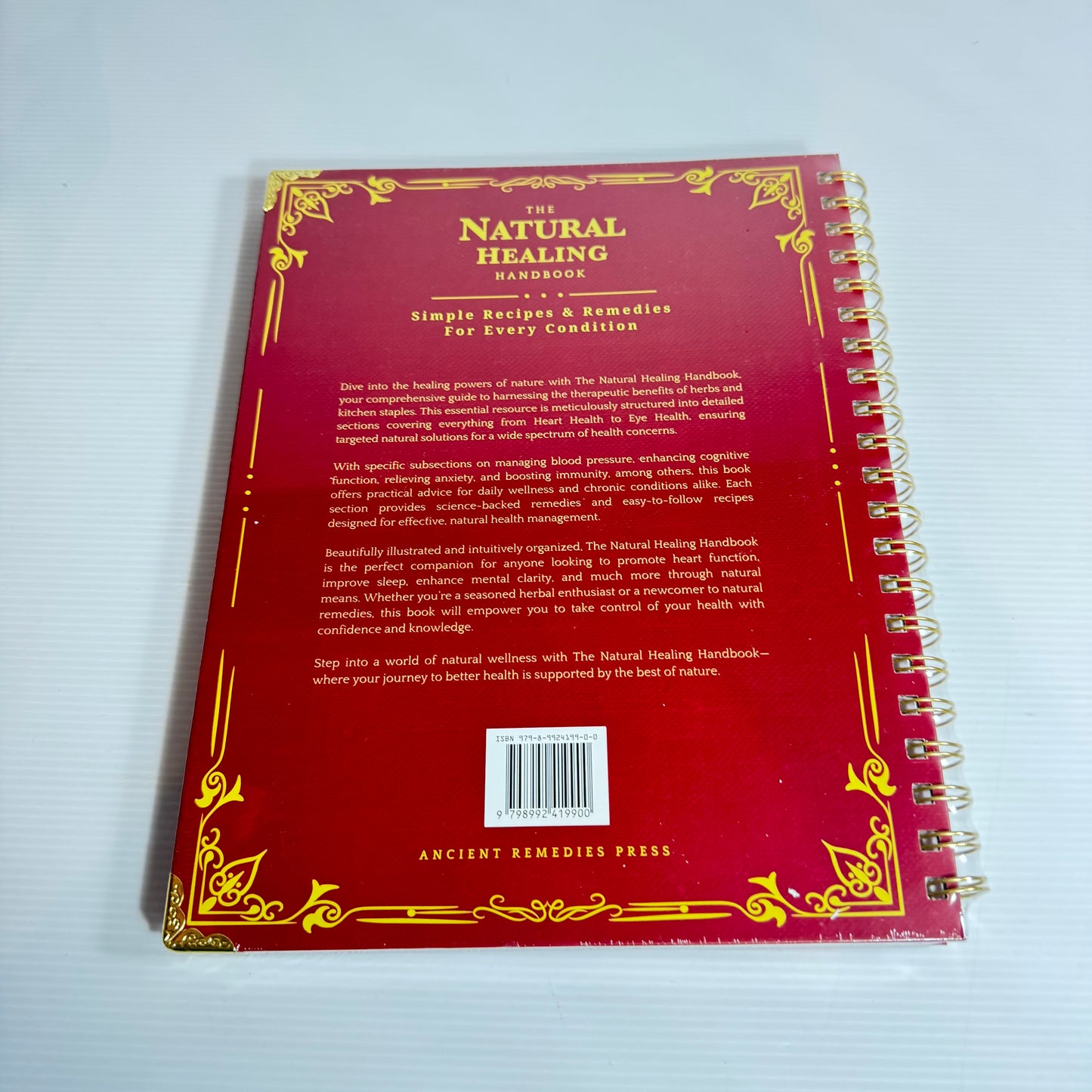 The Natural Healing Handbook : Simple Recipes & Remedies for Every Condition (New)