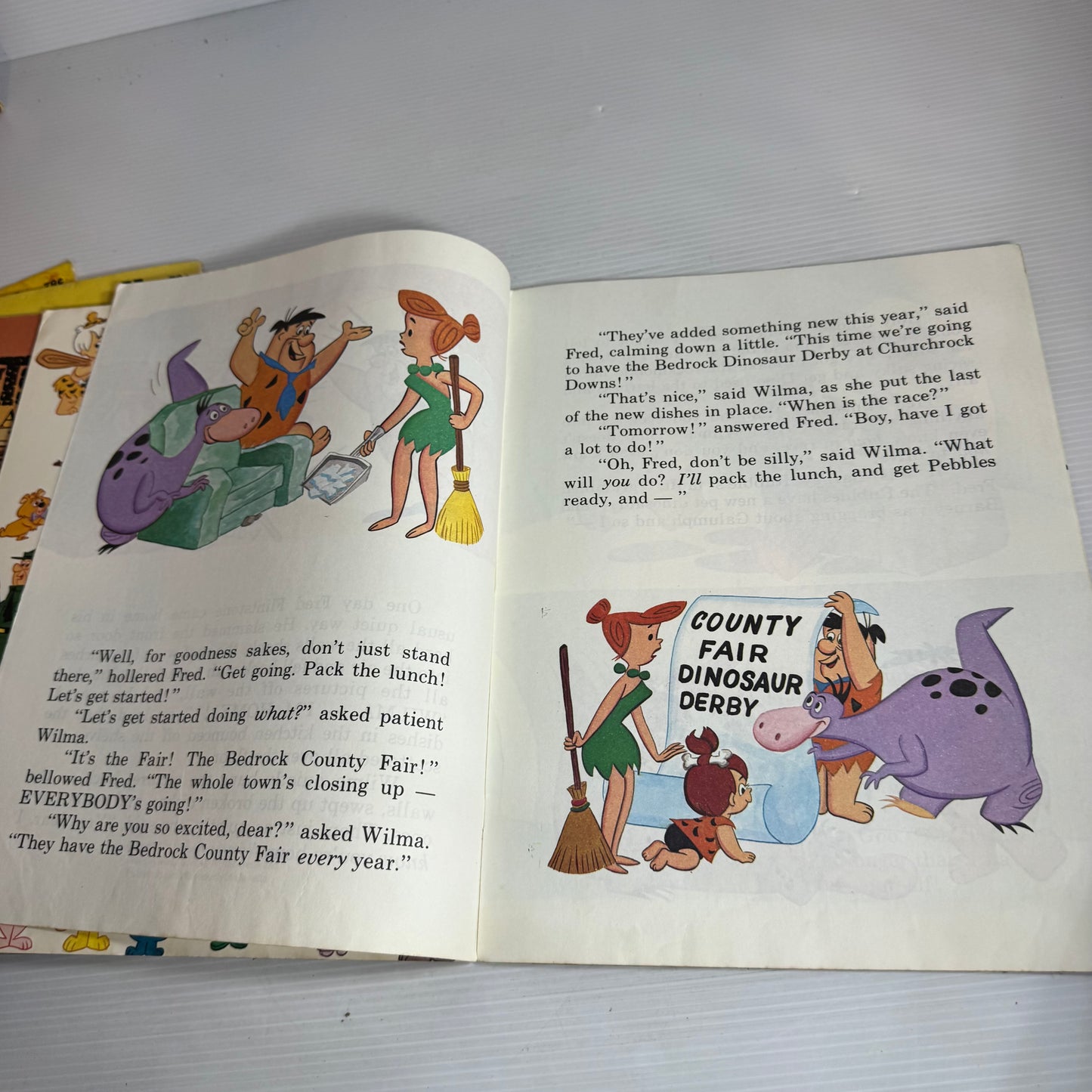 Vintage Flintstone 1970's Giant Durabooks for Children x 6 Books (2606)