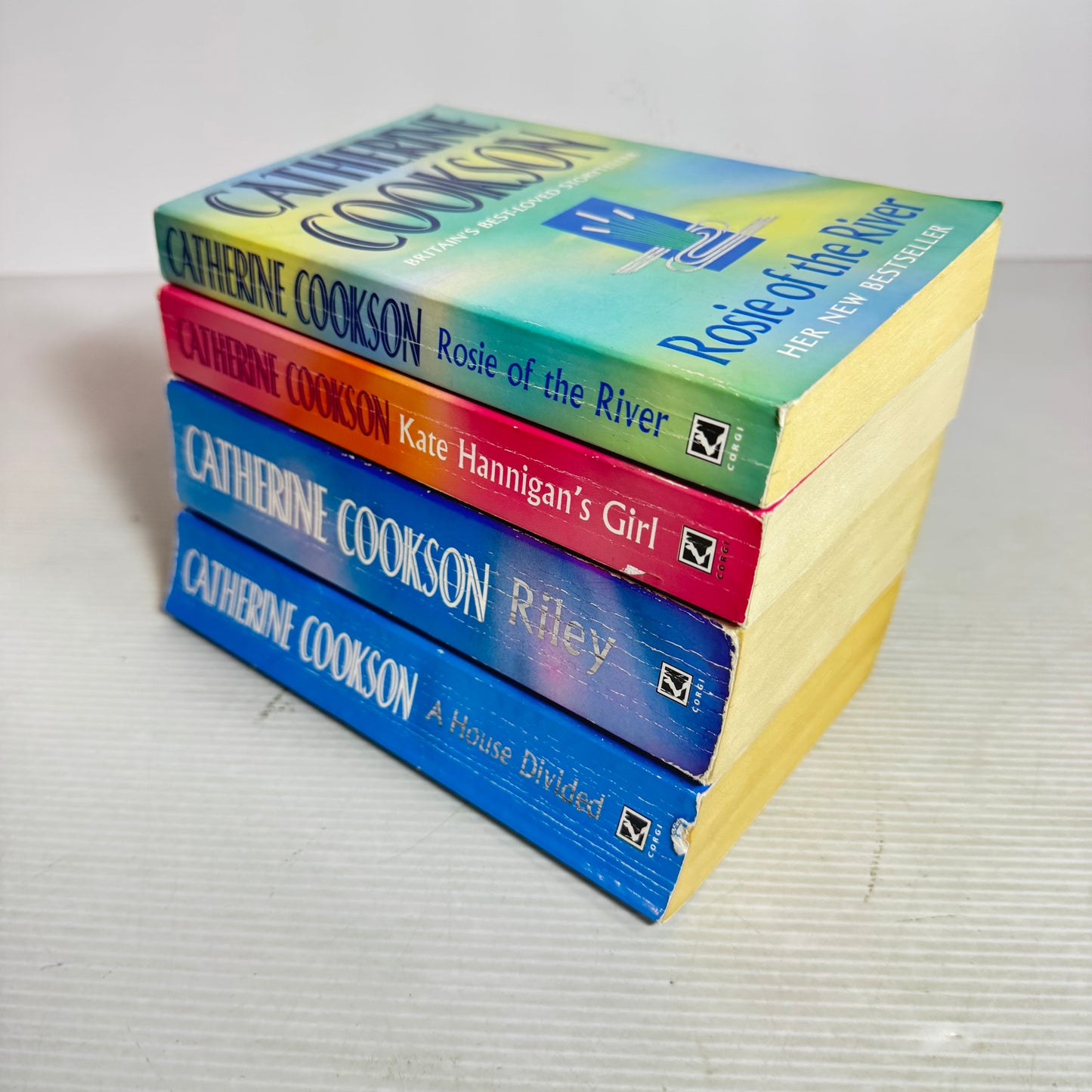 Catherine Cookson Small Paperback Bundle x 4 : Rosie of The River, Kat Hannigan's Girl, Riley, A House Divided (3006)