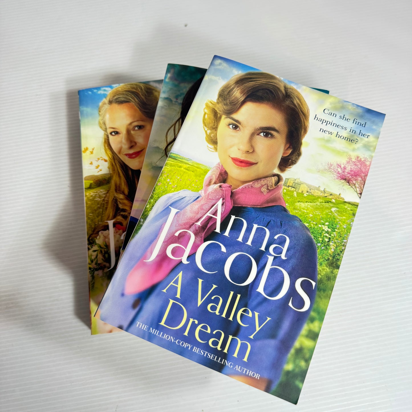 Anna Jacobs Historical Romance Book Bundle x 3 Books : A Valley Dream, A Valley Wedding, Silver Wishes(2482)