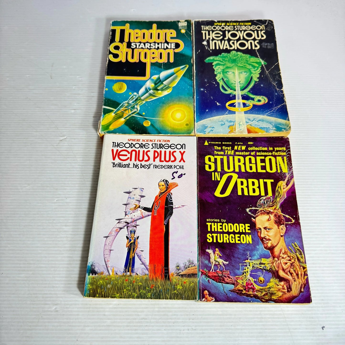 Theodore Sturgeon Science Fiction Book Bundle x 6 Books (Vintage 1964-1986) (2019)