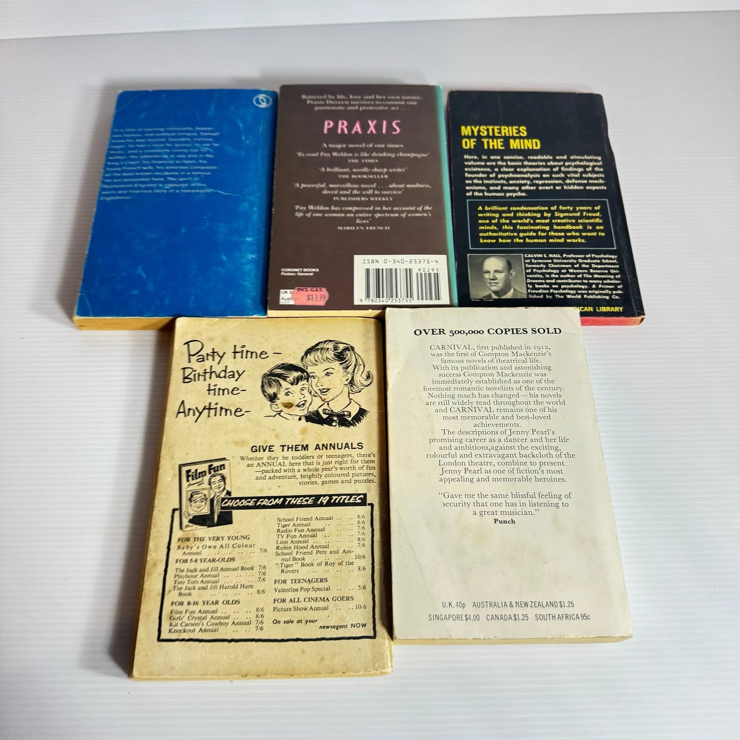 Vintage Random Book Bundle x 5 Books : Various Topics & Authors (2229)