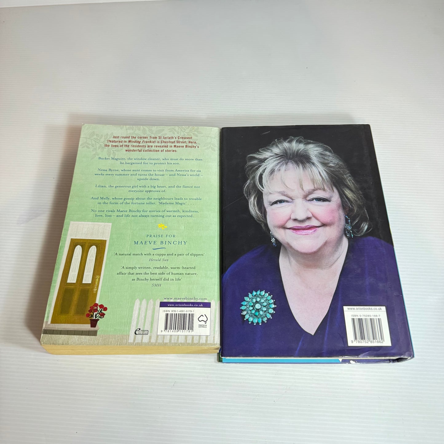 Maeve Binchy Book Bundle x 2 Books Chestnut Street & Nights of Rain and Stars (2447)