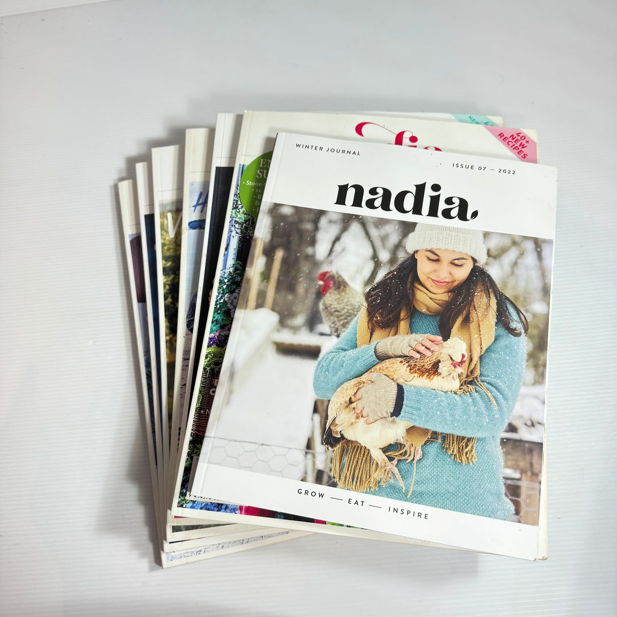 Nadia Magazine Bundle x 7 : Issues 07 - 2022,  Dec/Jan, Feb/March April/May, June/July, Aug/Sept, Oct/Nov 2019, (3328)