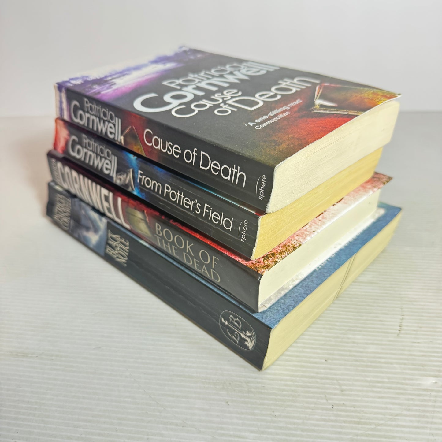 Patricia Cornwell Book Bundle x 3 : From Potter's Field, Cause of Death, Book of The Dead, Black Notice (3000)