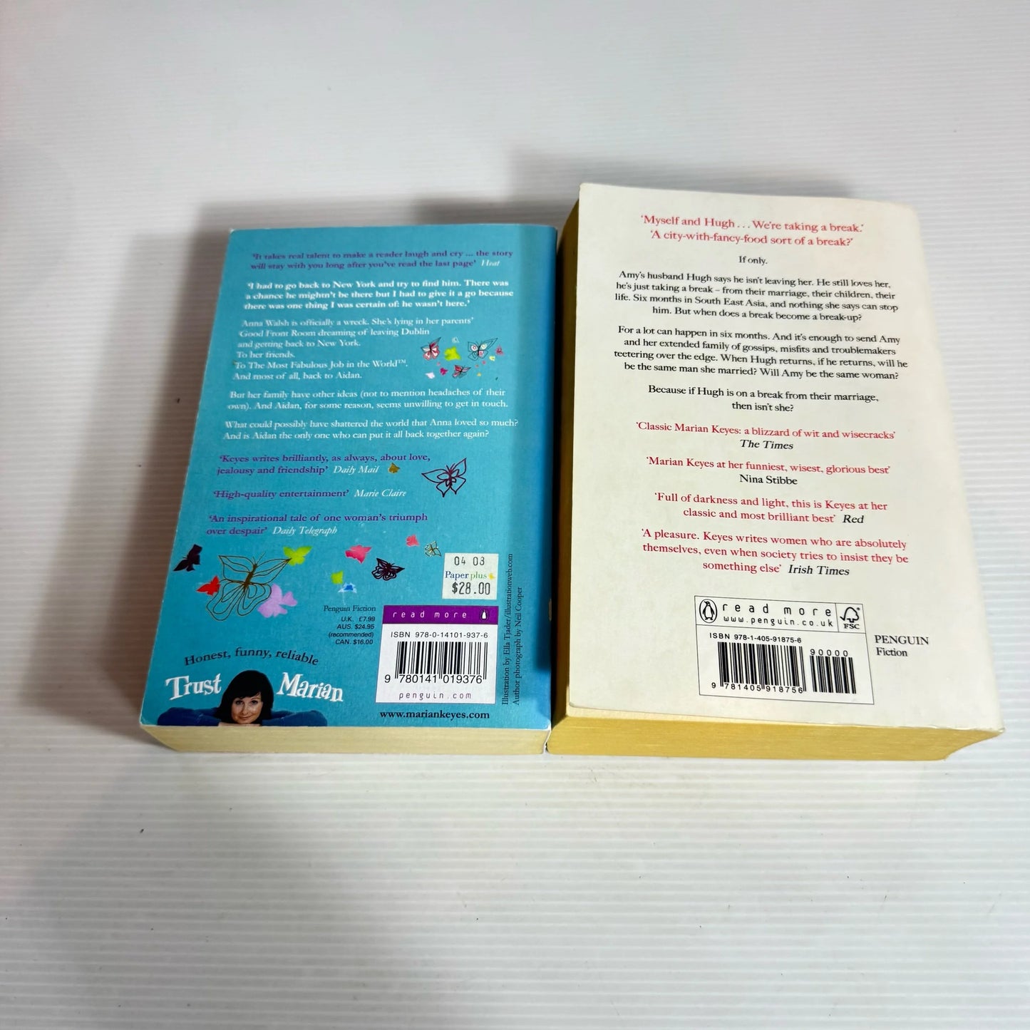 Marian Keyes Book Bundle x 2 : Anybody Out There & The Break (2350)