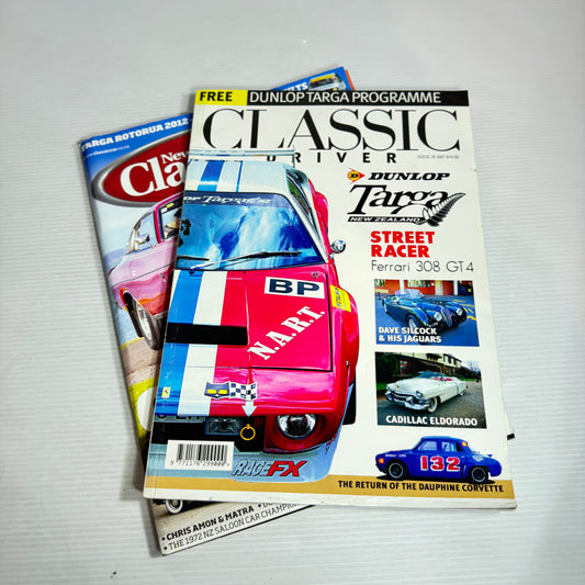 Car Magazine Bundle x 2 Classic Driver Issue 20, 2007 & NZ Classic Car Issue 259 No7 June 2012 (2610)