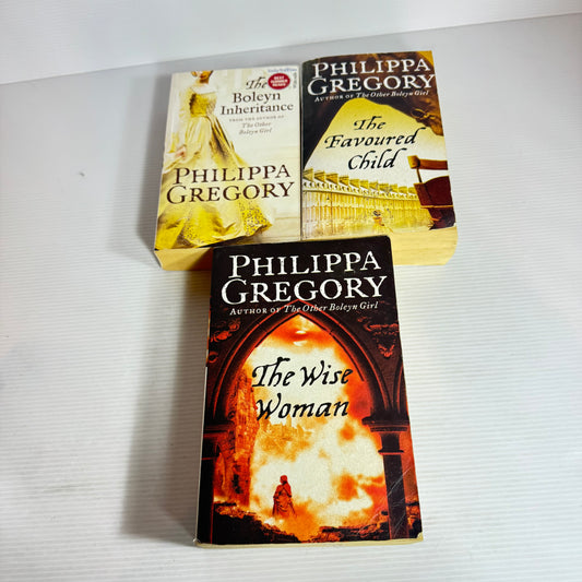 Philippa Gregory Book Bundle x 3 Books : The Boleyn Inheritance, The Favoured Child, The Wise Woman(2505)