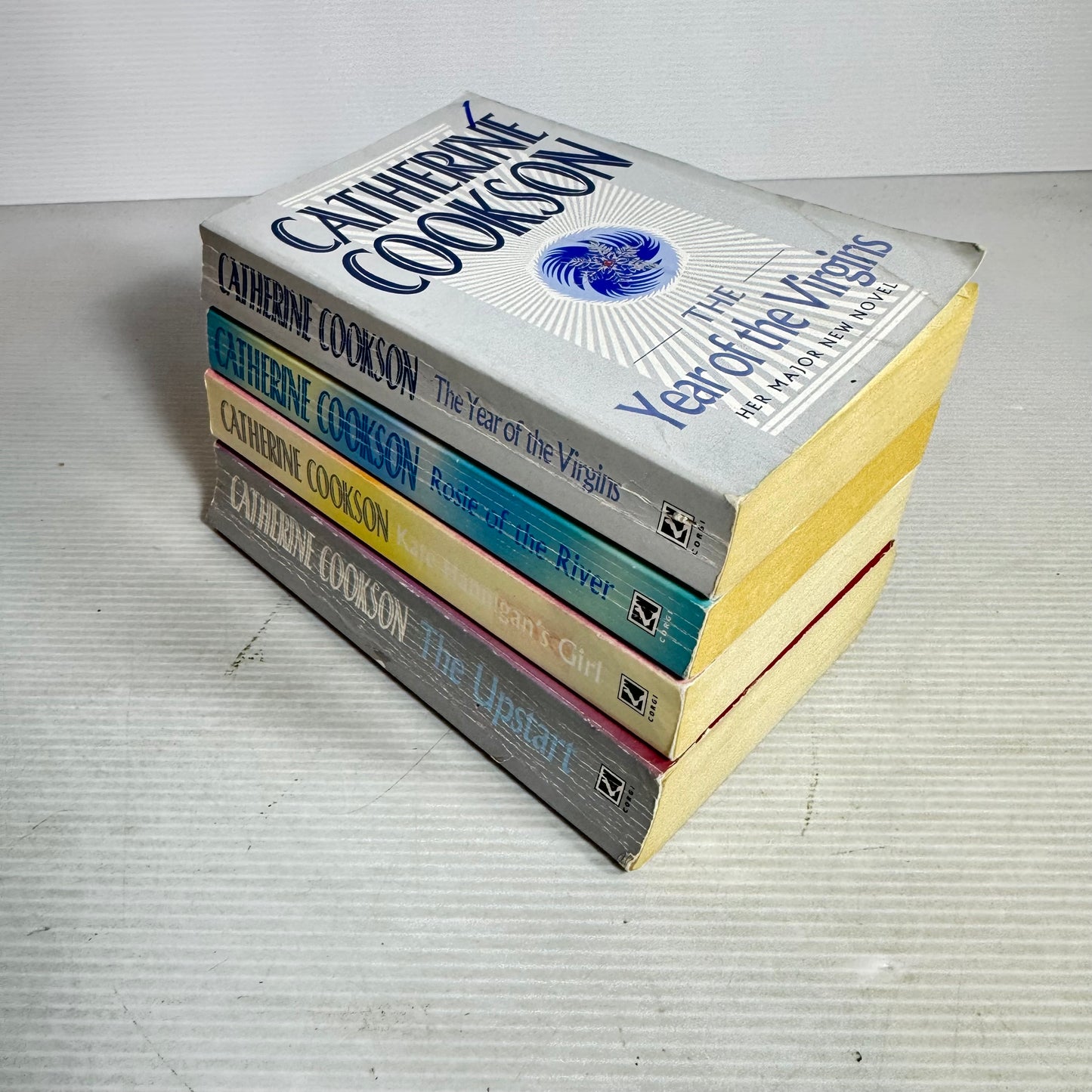 Catherine Cookson Small Paperback Bundle x 4 : The Year of the Virgins, Rosie of the River, Kat Hannigan's Girl, The Upstart (3007)
