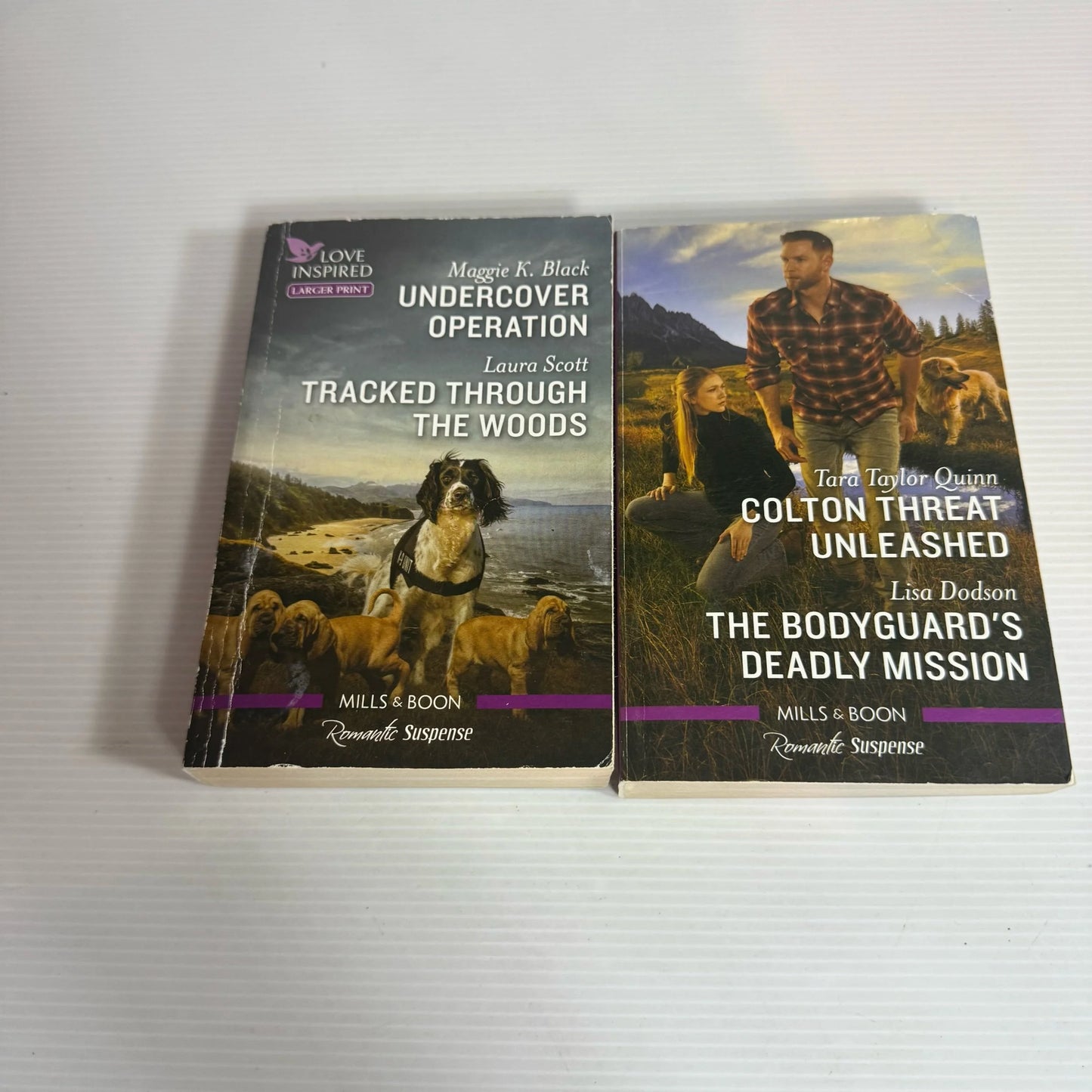 Mills & Boon Romantic Suspense Book Bundle x 2 Books 4 x Stories (2324)