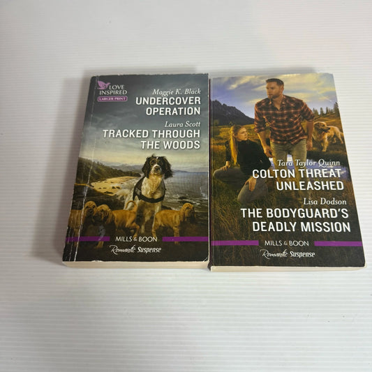 Mills & Boon Romantic Suspense Book Bundle x 2 Books 4 x Stories (2324)