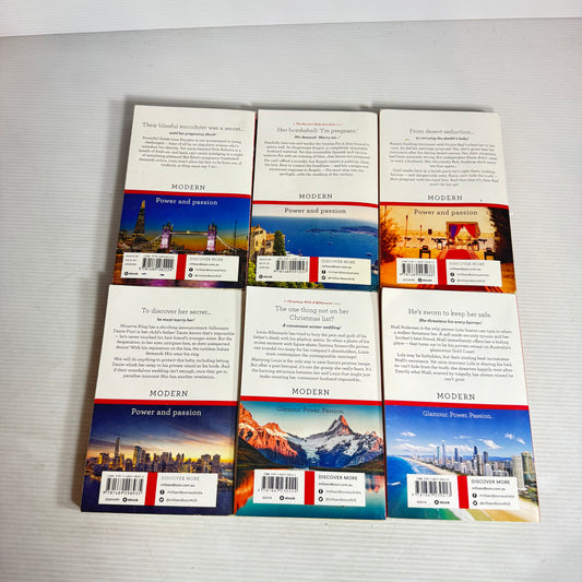 Mills & Boon Modern Large Print Book Bundle x 6 Books  (3009)