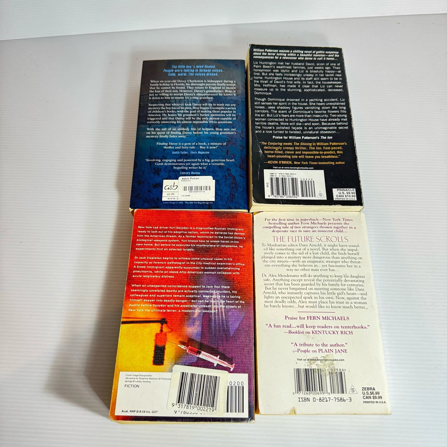 Suspense/Thriller Book Bundle x 4 Books : Various Authors (205)