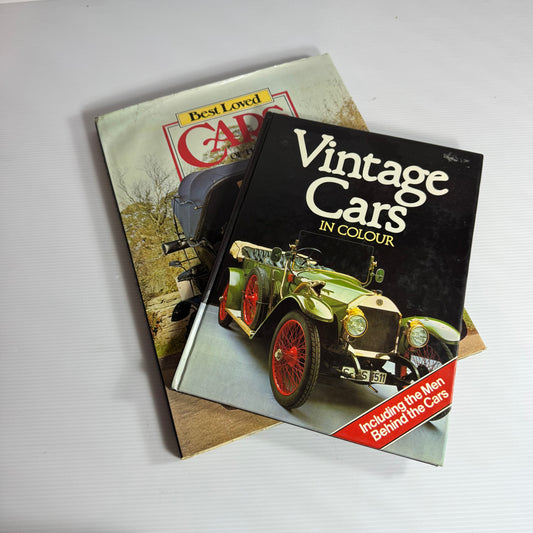 Vintage Car Book Bundle x 2 : Vintage Cars in Colour & Best Loved Cars of the World (3248)