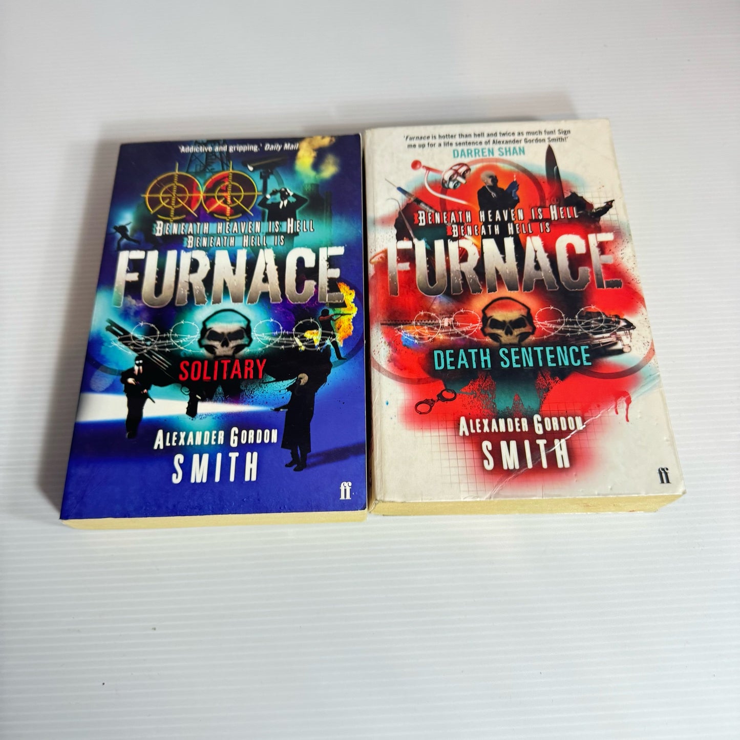 Furnace - Alexander Gordon Smith Book Bundle x 2 Books : Solitary & Death Sentence