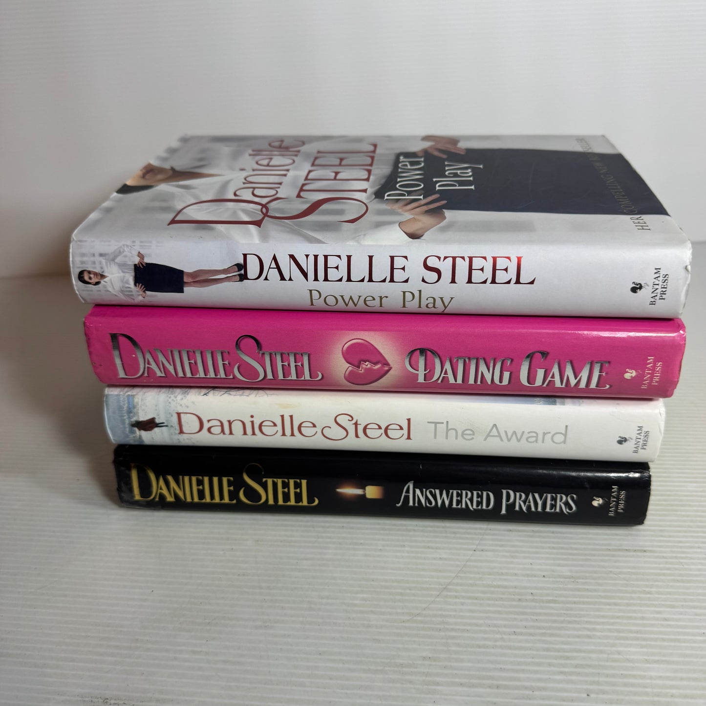 Danielle Steel Hardcover Book Bundle x 4 : Power Play, Dating Game, The Award, Answered Prayers (2819)