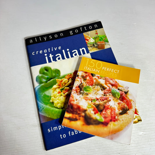 Italian Cookbook Bundle x 2 : 150 Perfect Italian Recipes, Creative Italian - Allyson Gofton (3041)