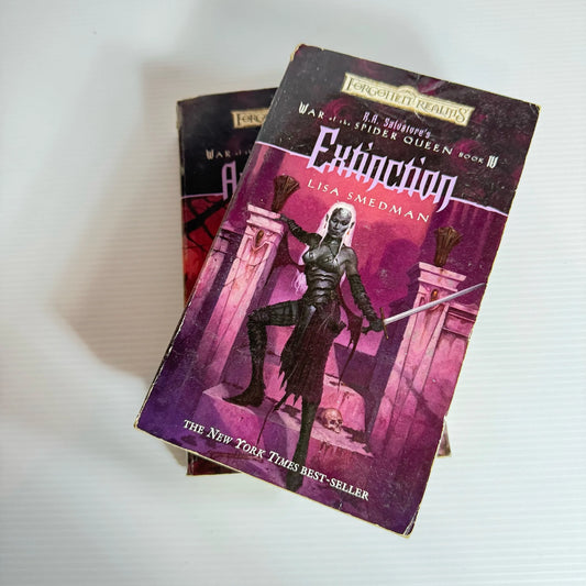 R.A. Salvatore Book Bundle War of The Spider Queen Series Books 4 & 5 : Extinction & Annihilation (2042)