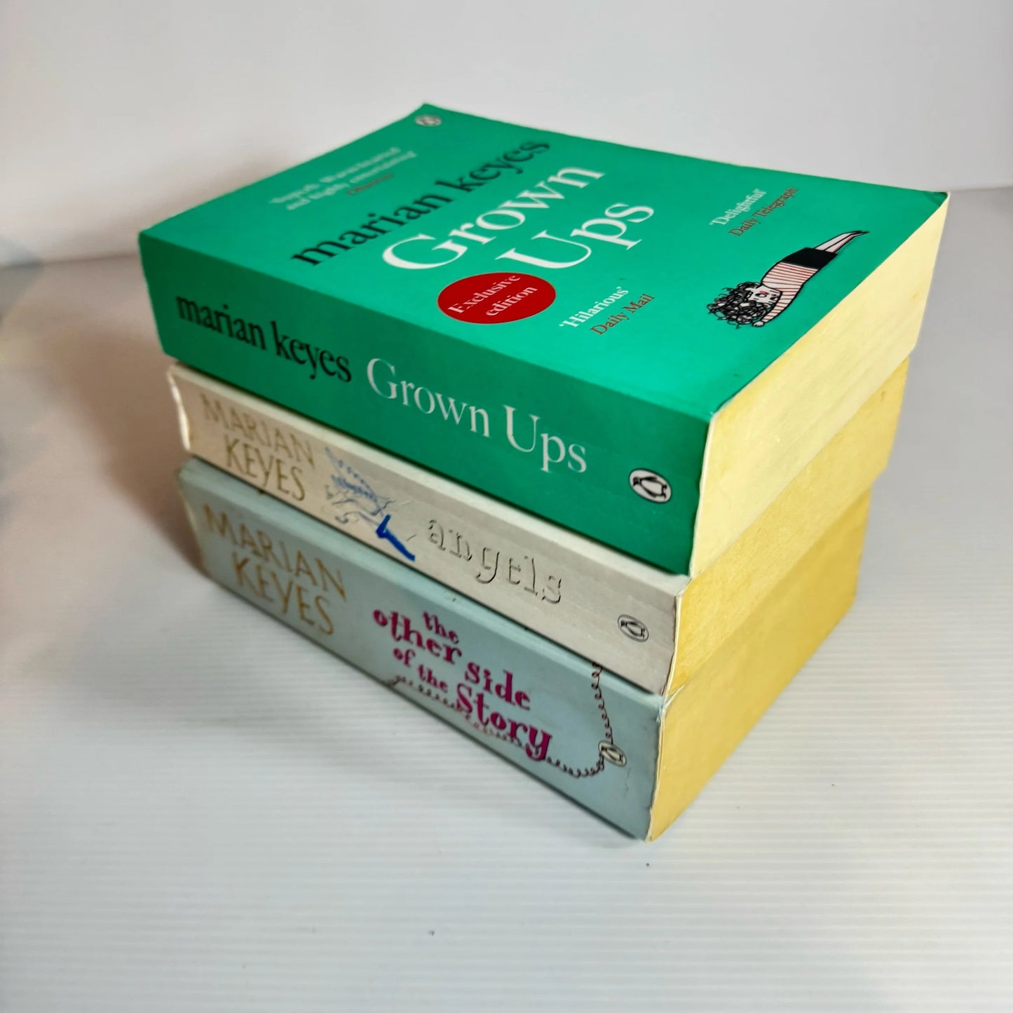 Marian Keyes Book Bundle x 3 Books : Grown Ups, Angles & The Other Side of the Story