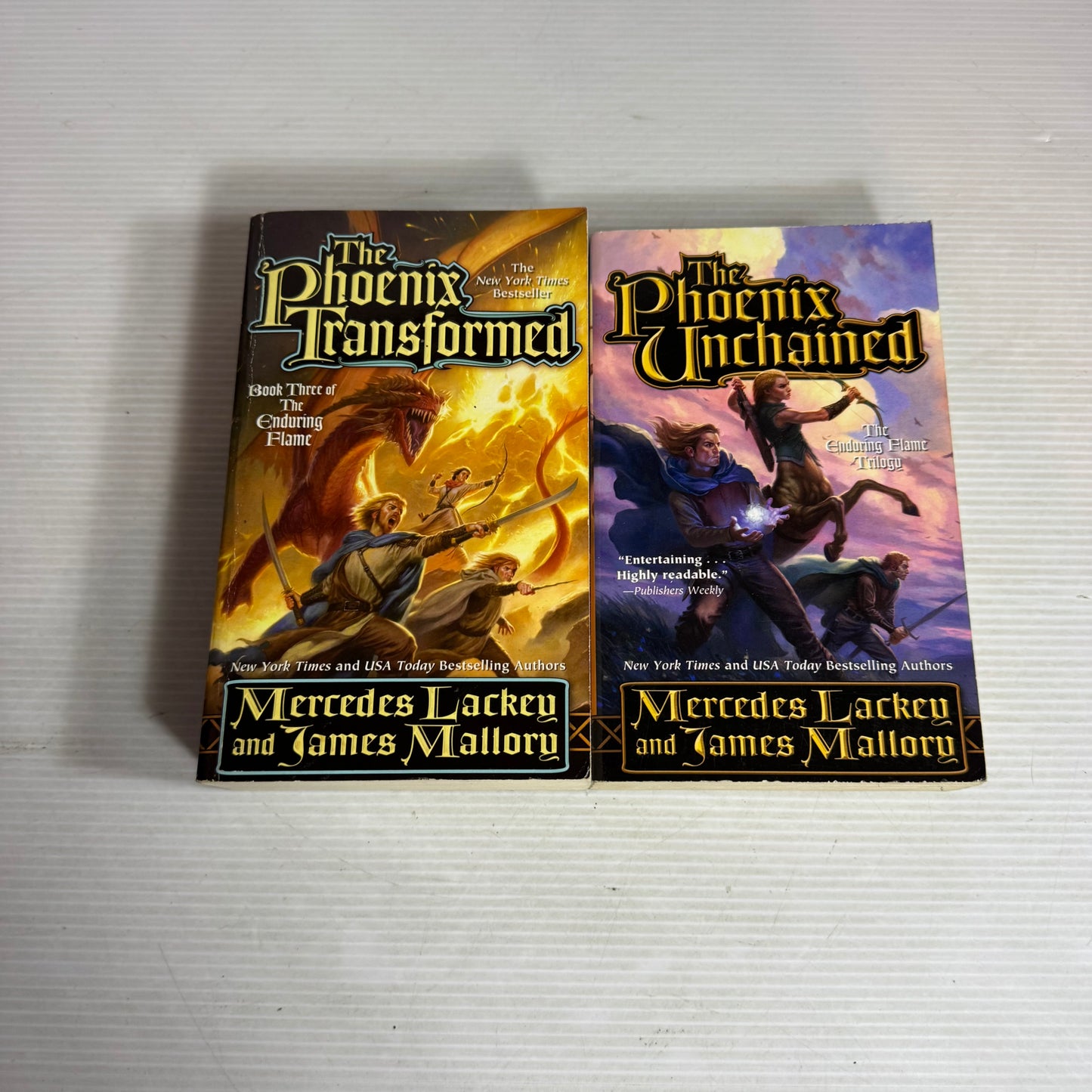 Mercedes Lackey & James Mallory The Enduring Flame Books 1 & 2 : The Phoenix Unchained & The Phoenix Transformed (2955)