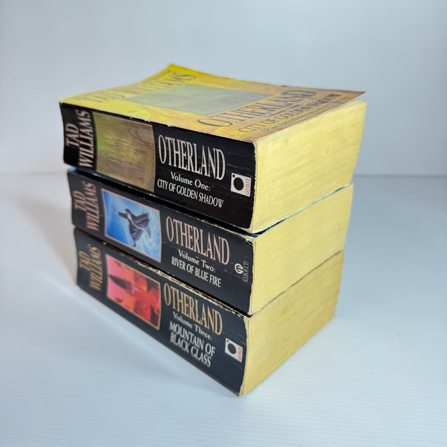 Tad Williams Otherland Book Bundle x 3 : City of Golden Shadow, River of Blue Fire, Mountain of Black Glass (3052)