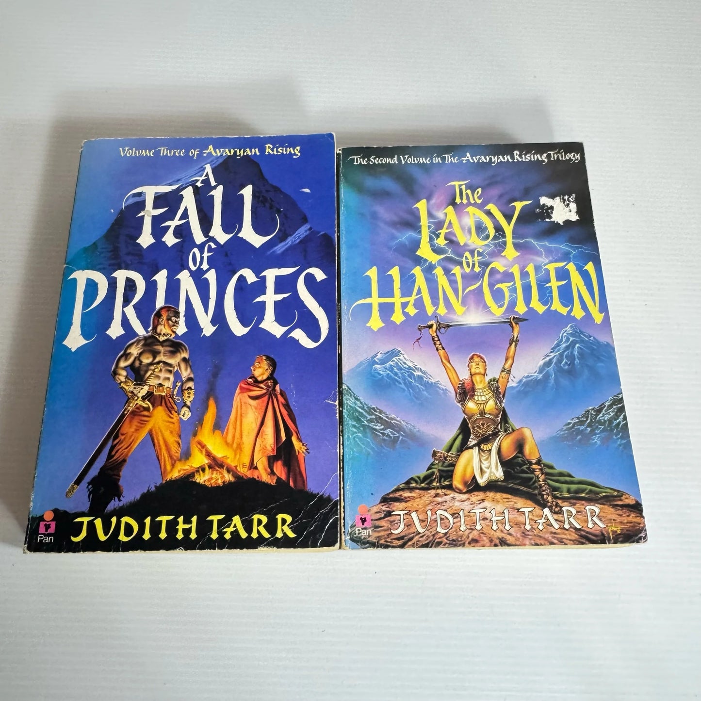 The Avaryan Rising Trilogy Book Bundle x 2 : The Lady of Han-Gilen and A Fall Of Princes - Judith Tarr (327)